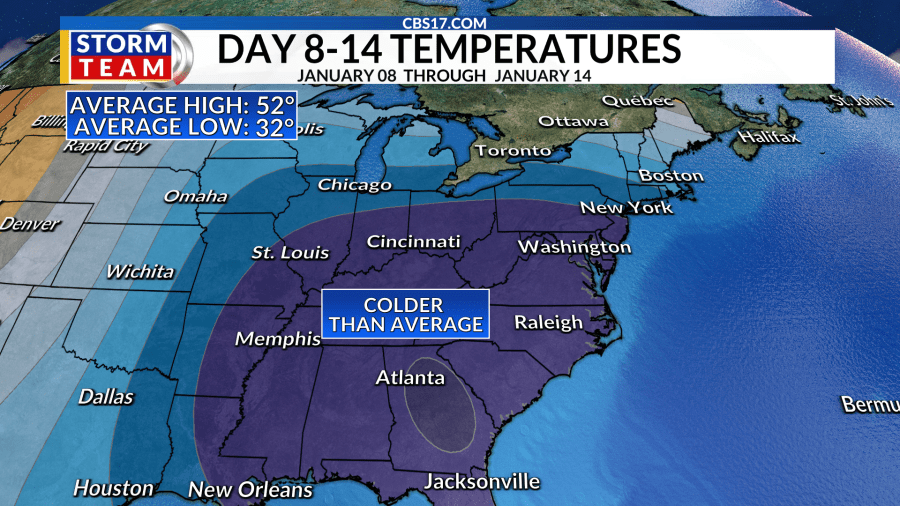 Will it snow in central NC in January? What we know right now