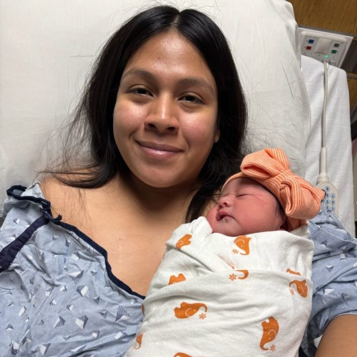 Parents celebrate the arrival of first babies of 2025