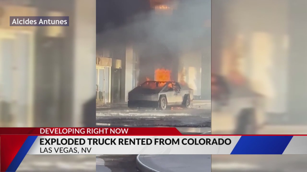 Tesla Cybertruck that exploded outside Trump’s Las Vegas hotel, killing