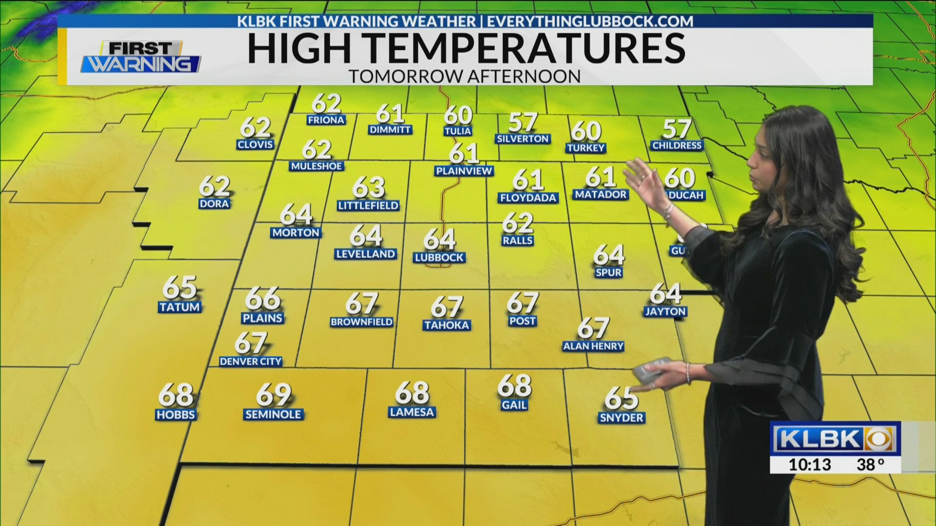 KLBK 10 PM Weather Update Wednesday, January 1, 2025