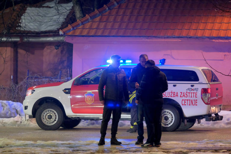 Multiple casualties after a gunman opens fire at a restaurant near Cetinje, Montenegro, on 1 January 2025 (EPA)