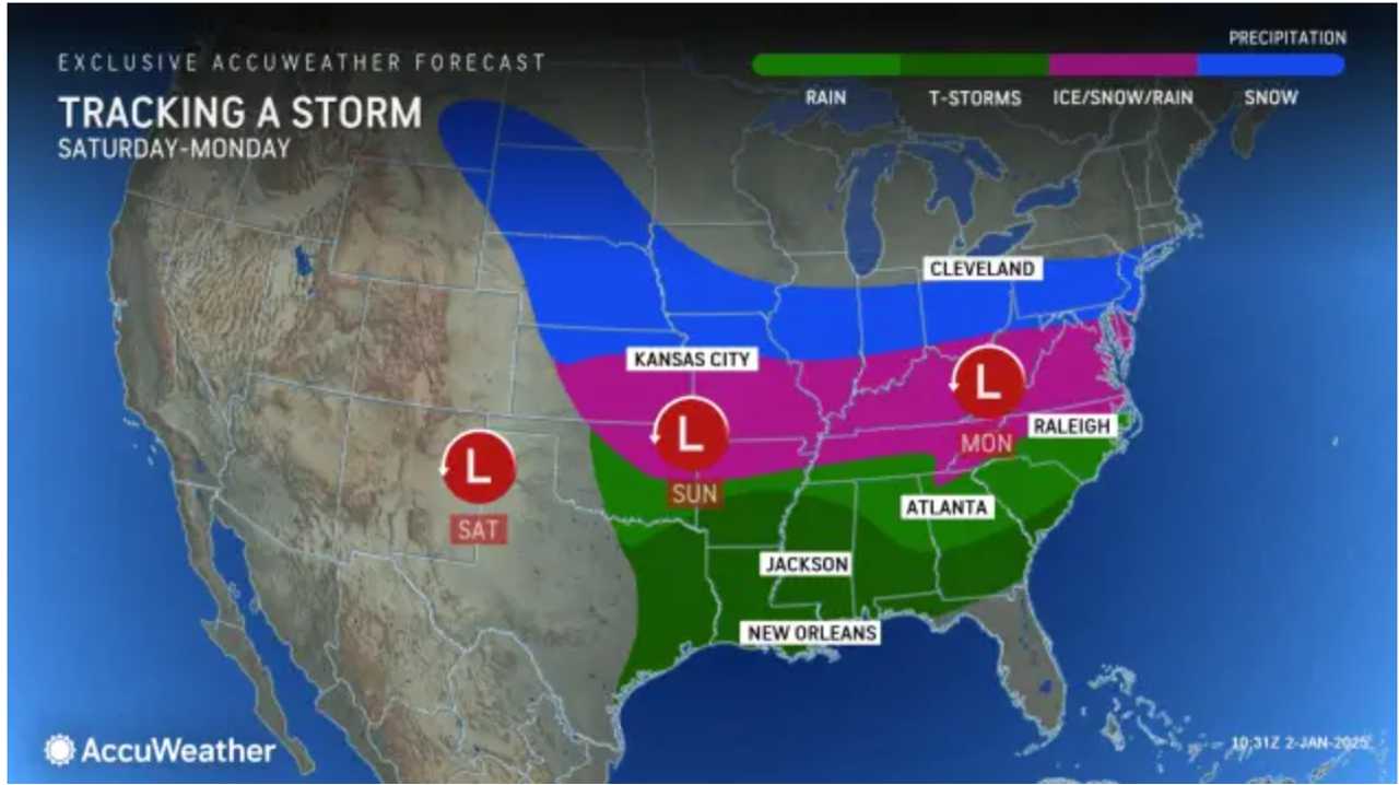 Here's Latest On Massive Storm Spreading Snow, Ice On Track For East Coast