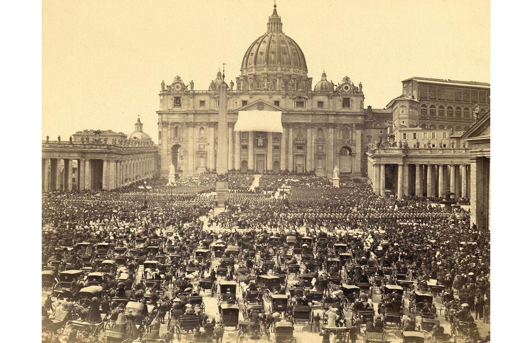 1860 : Le pape accorde sa bénédiction solennelle à Rome
