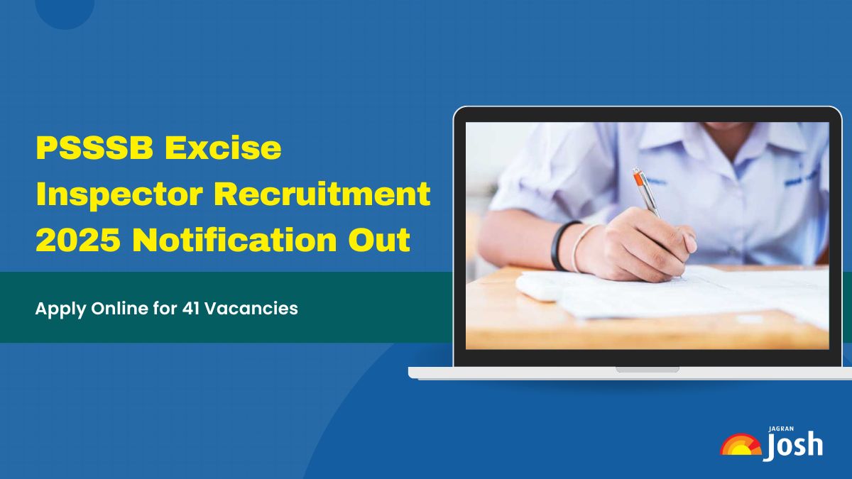PSSSB Excise Inspector Recruitment 2025 Notification Out for 41 