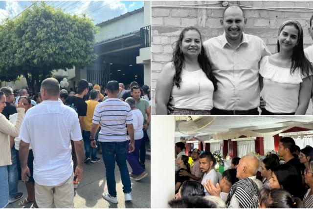 Masivo adiós a la familia Lora, víctima de la masacre en Aguachica