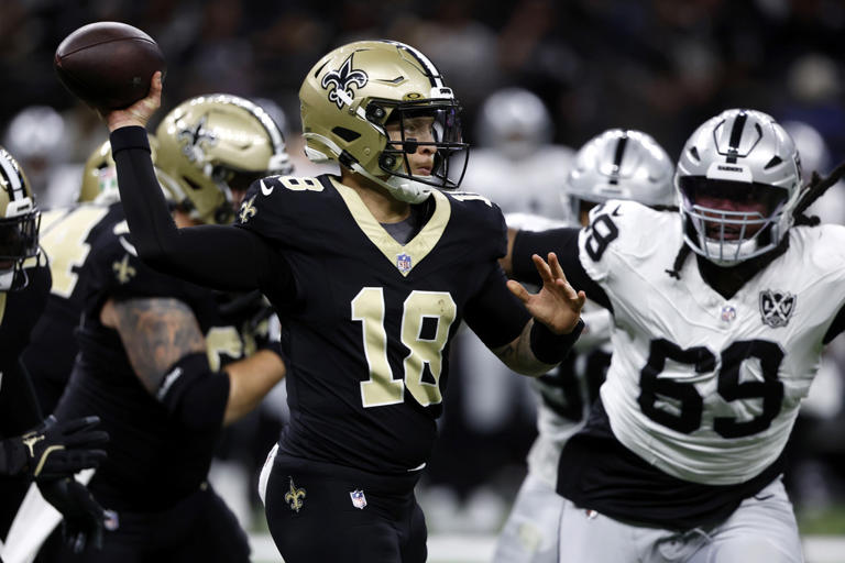 Raiders Saints Football