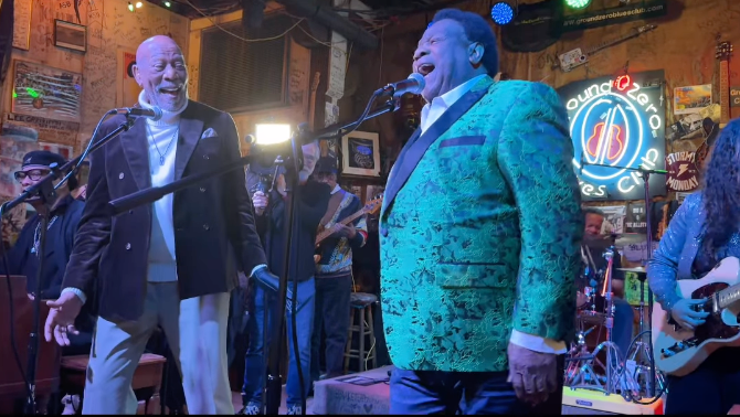 Morgan Freeman And Al Green Surprise Crowd At Mississippi Blues Club
