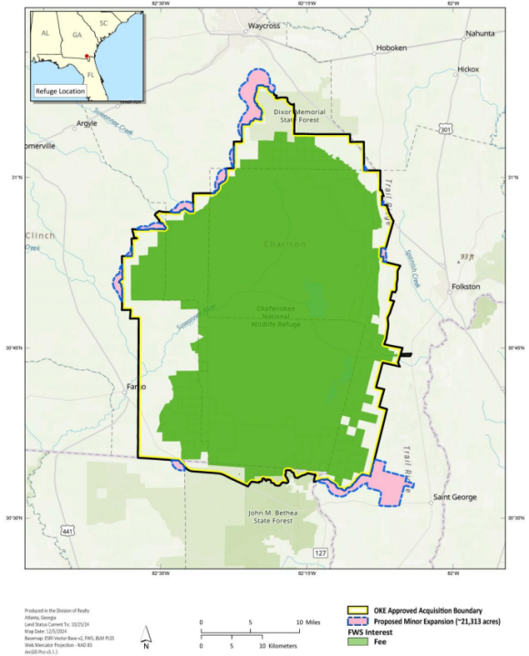 U.S. Fish and Wildlife finalizes Okefenokee expansion plan