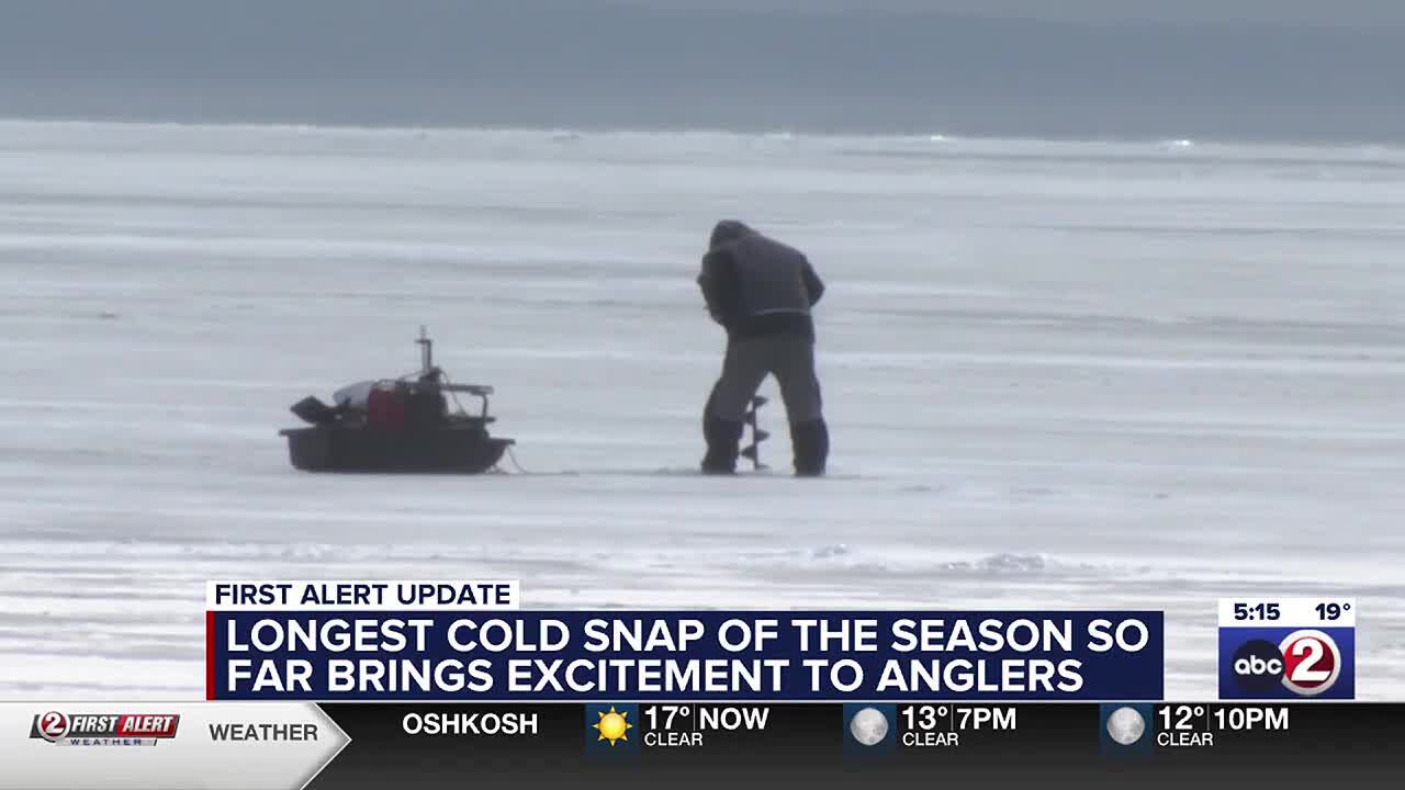 First extreme cold snap of the season brings excitement to anglers