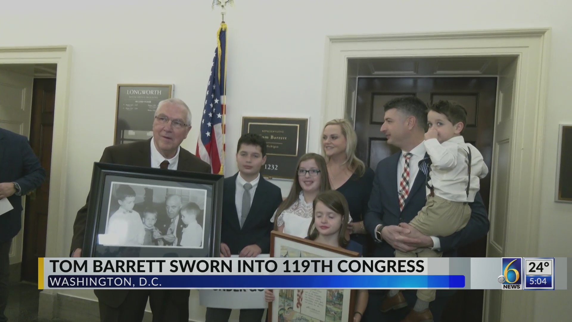 Tom Barrett sworn into the 119th Congress