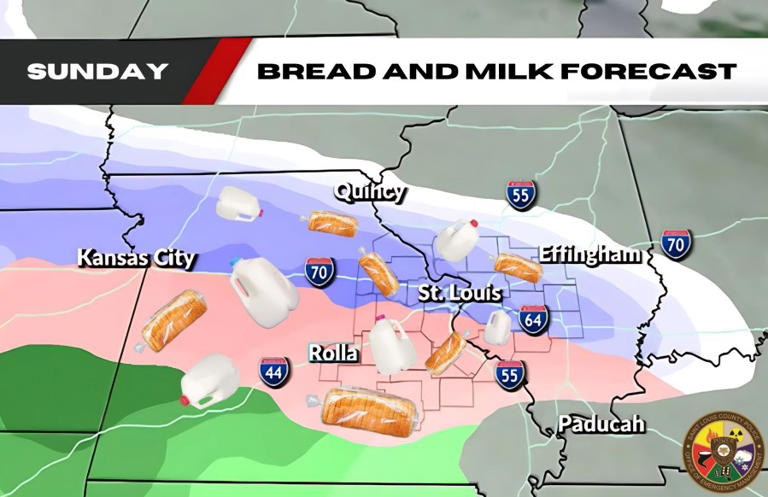 Emergency Agency Shares ‘milk And Bread Frenzy’ Forecast Across St. Louis