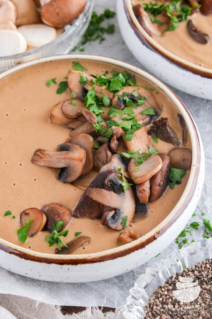 Pilzcremesuppe – das einfache Rezept