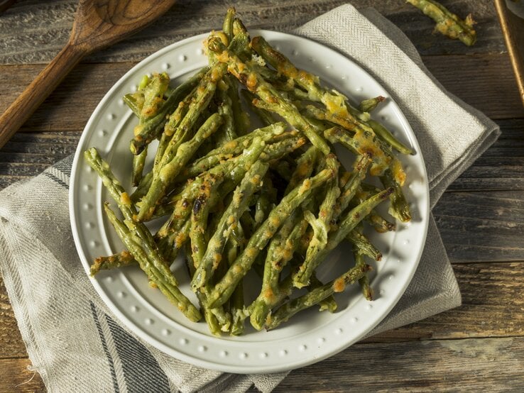 Low Carb: Grüne Bohnen mit Parmesan