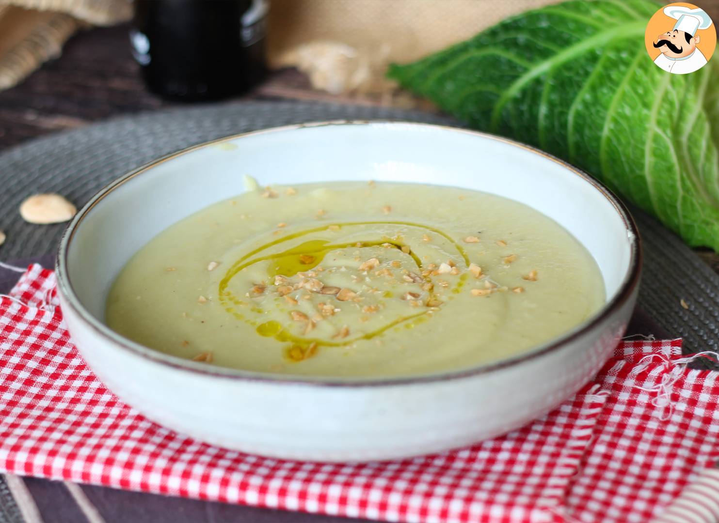 Grünkohl-kartoffelcremesuppe im schnellkochtopf