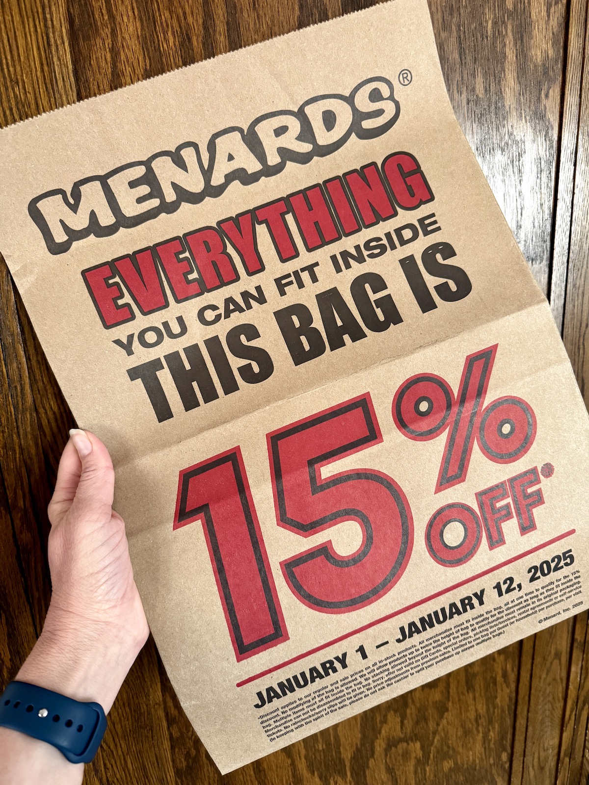 Menards Bag Sale Save 15 on Everything You Can Fit in the Bag!