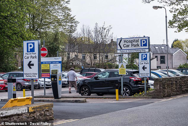 A survey of almost 2,000 GMB members found 72 per cent of those working in hospital settings had to pay to park