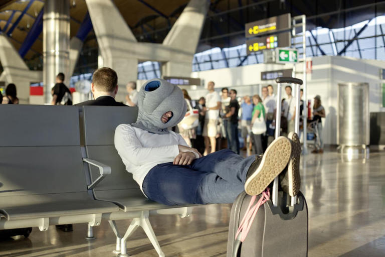 How Ridiculous Are You Willing To Look To Get Sleep On A Plane?