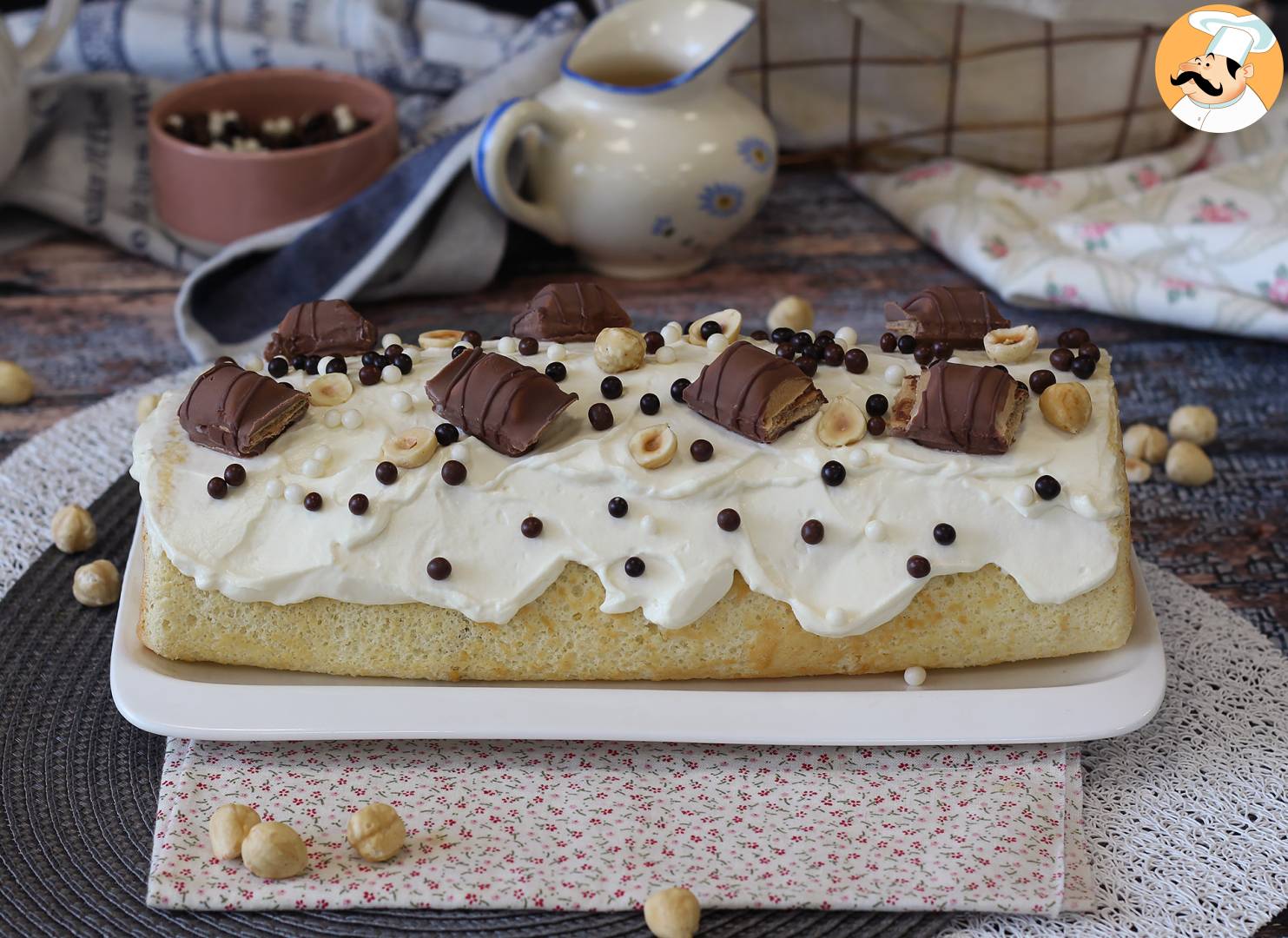 Leicht gerollt mit kinder bueno-geschmack, perfekt als ...