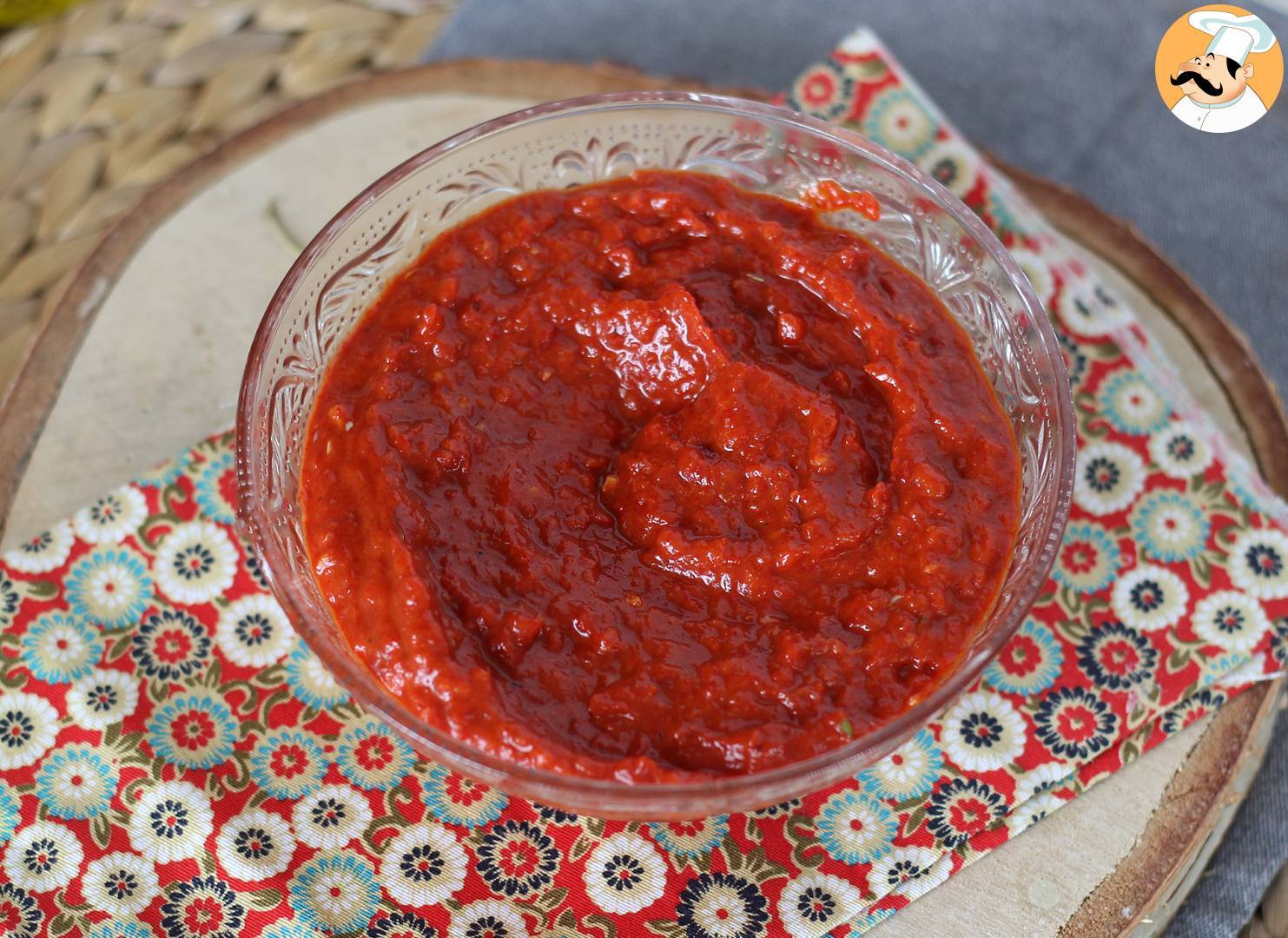 Aufstrich mit roten paprikaschoten: eine abwechslung für den aperitif!