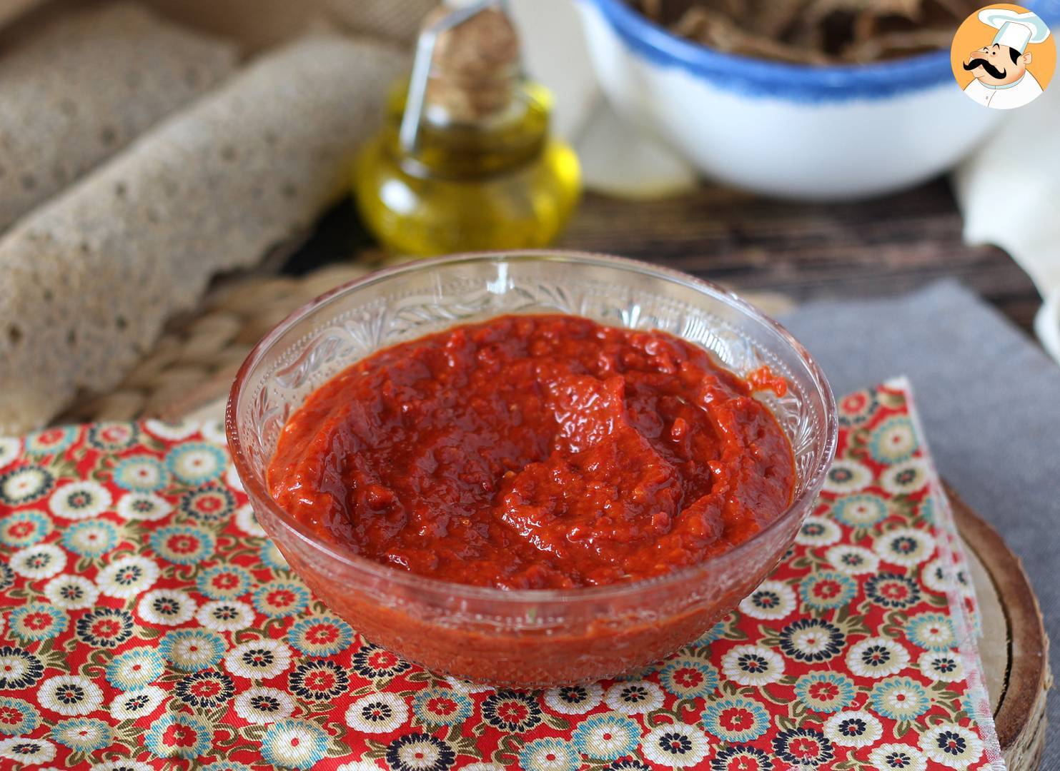 Aufstrich mit roten paprikaschoten: eine abwechslung für den aperitif!