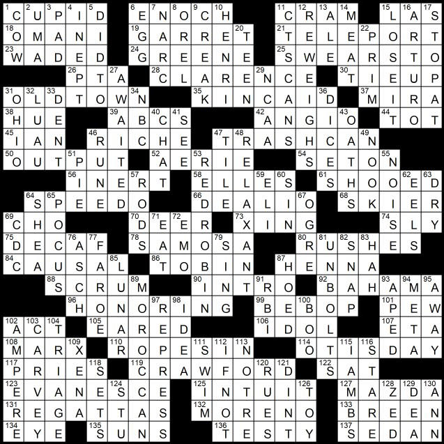 Solution to Evan Birnholz s Dec 22 crossword Sign of the Times