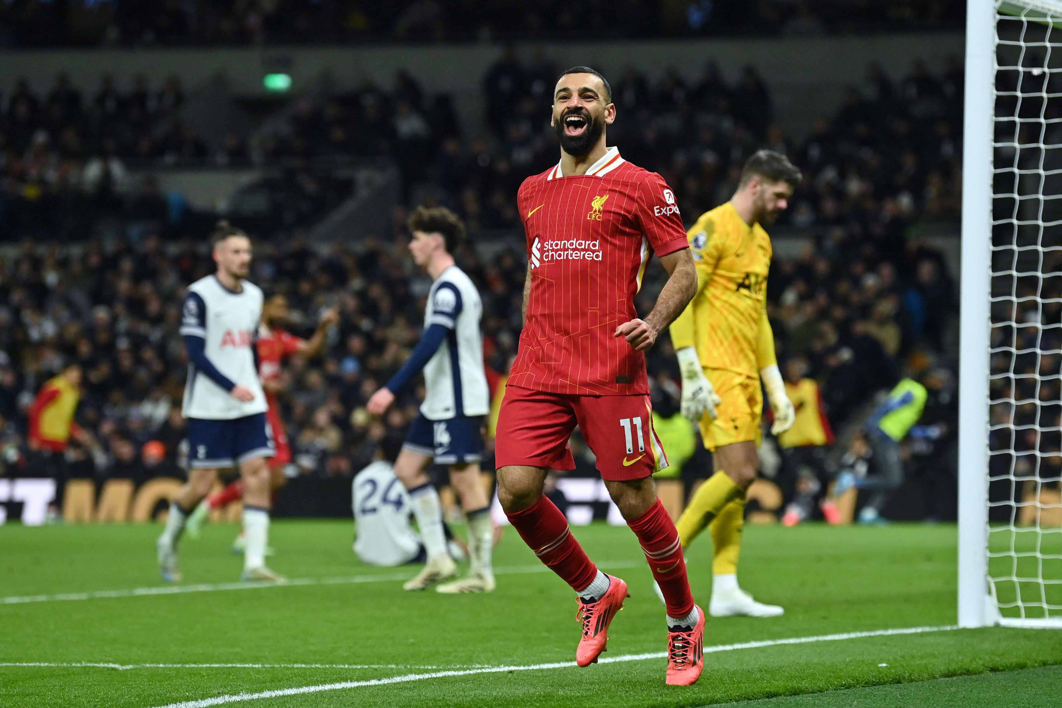 Mo Salah hits double as Premier League leaders Liverpool crush Tottenham