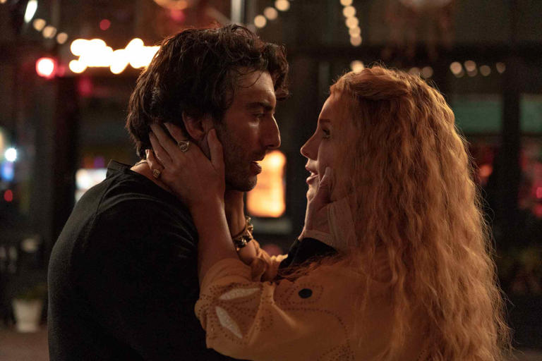 Lively is suing her co-star and director Justin Baldoni, left (Sony Pictures)