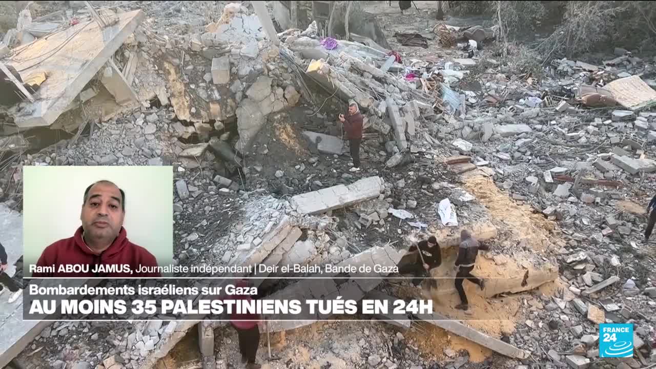 Guerre à Gaza : au moins 35 personnes tuées en 24 heures