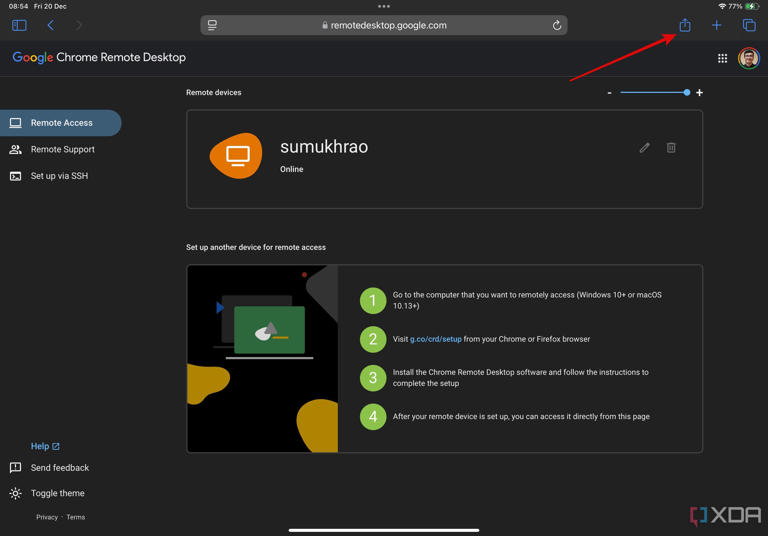Tap on share button in Safari-1