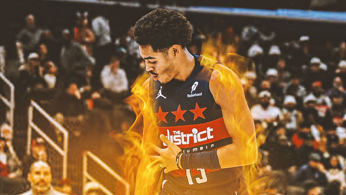 Even Jordan Poole was impressed with his near half court shot