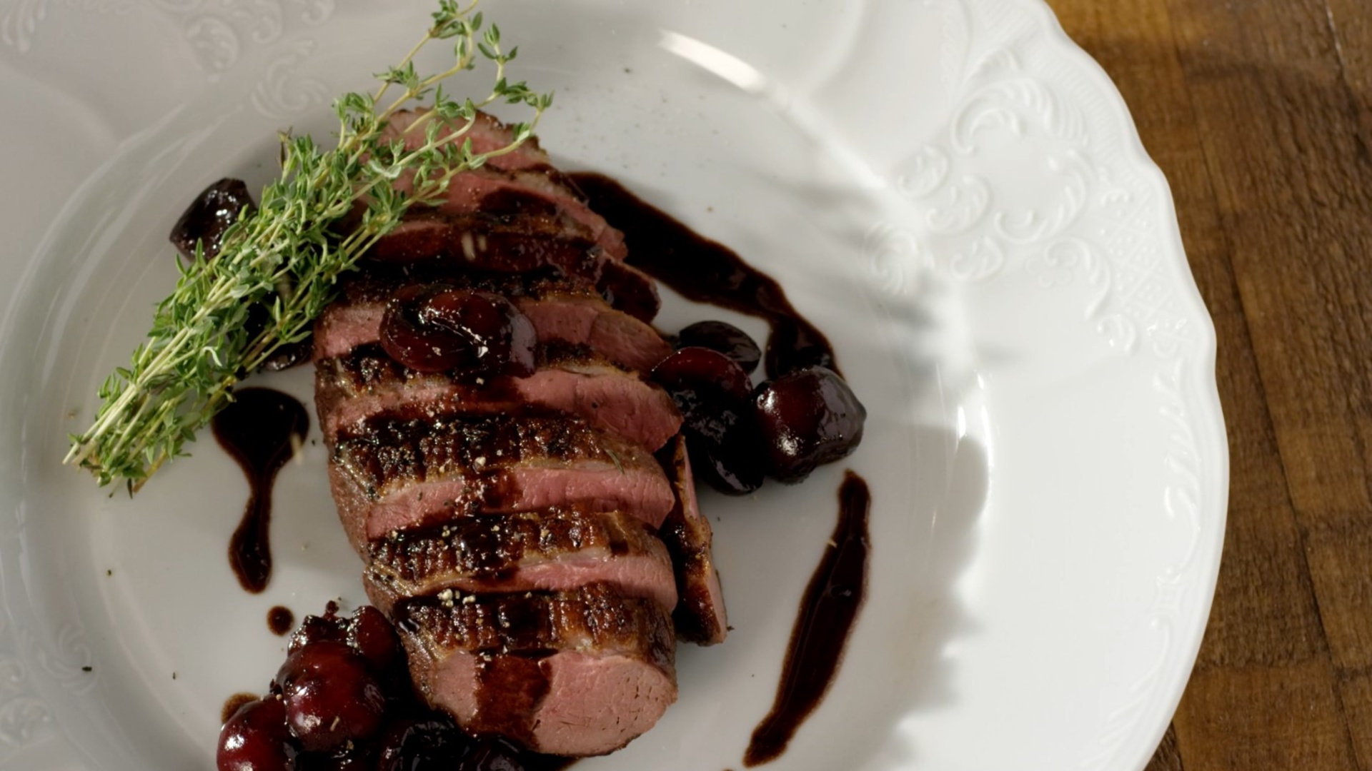 Entenbrüste mit Kirsch-Balsamico-Soße