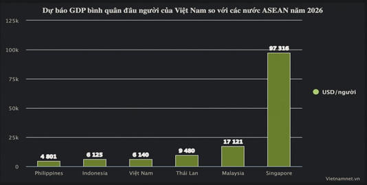 Quy mô kinh tế Việt Nam sắp vượt Singapore, lên thu nhập trung bình cao 2025? - 3