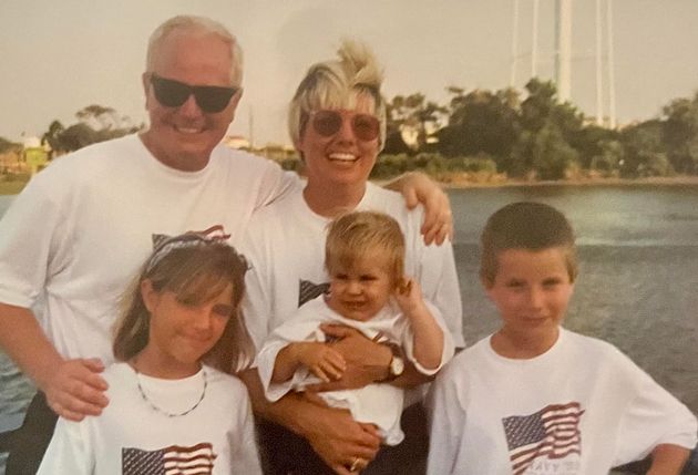 The author's family on their last family vacation in 1999.