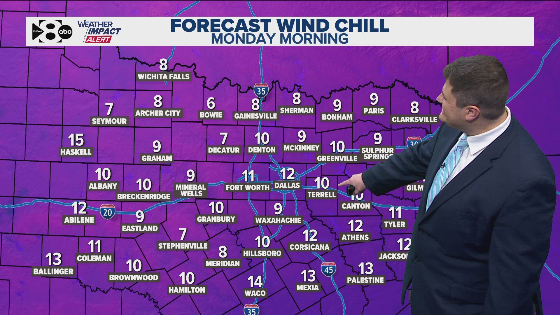 DFW Weather Cold Weather Advisory in effect through Monday morning