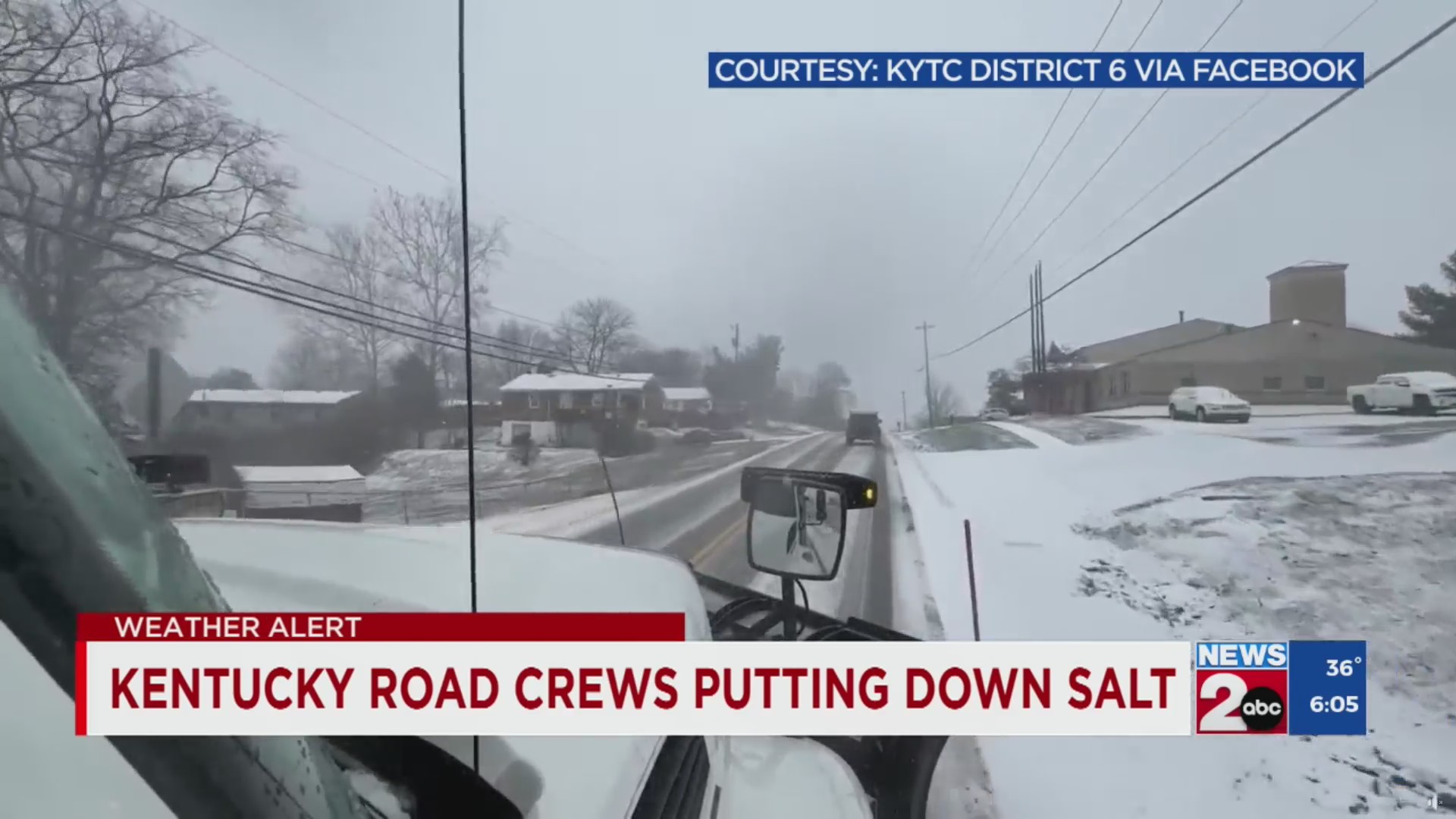 Monitoring road conditions as temperatures drop