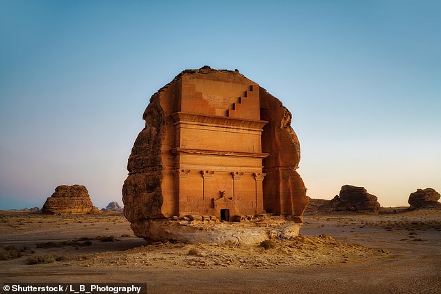 Pictured above is Hegra Alula, an ancient archaeological site in AlUla