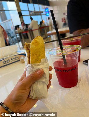 Shawarma at the famous Mama Noura restaurant