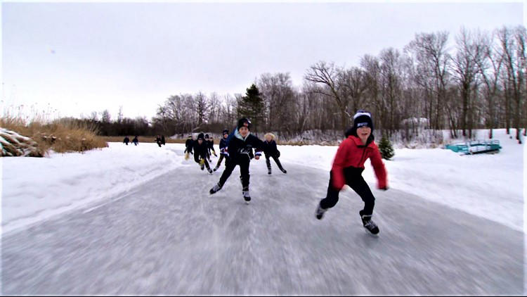 Cold snap is gift to Warroad’s 2.5-mile ice path after last winter’s ...