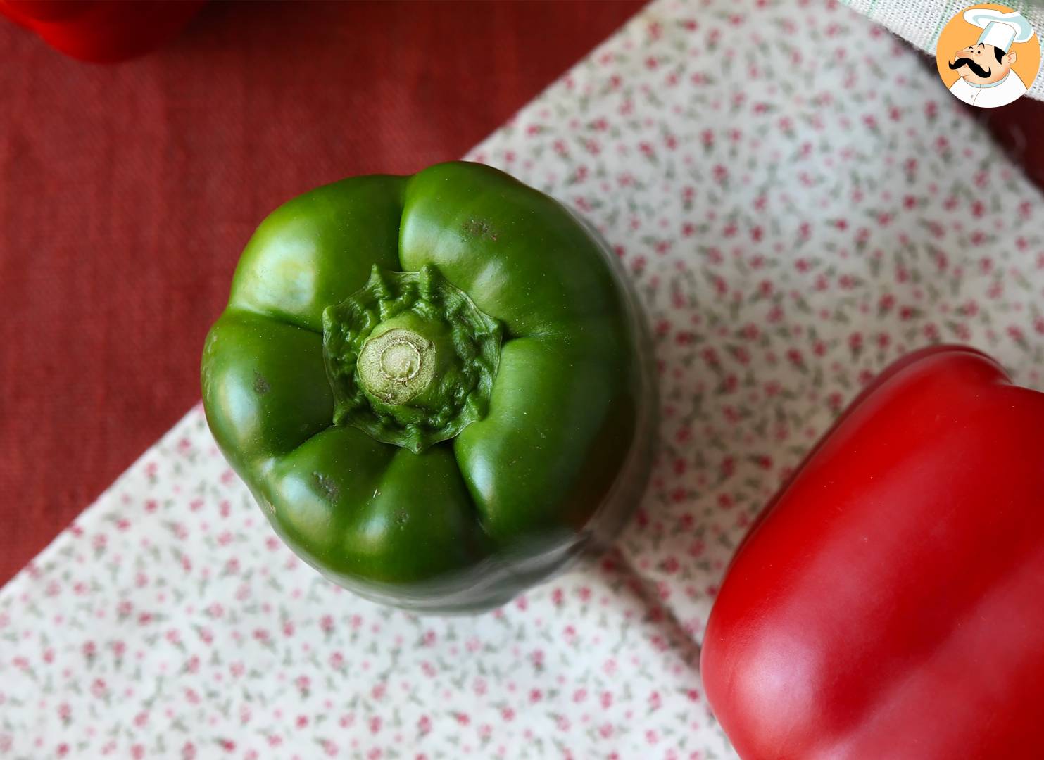 Wie man paprika in der mikrowelle häutet