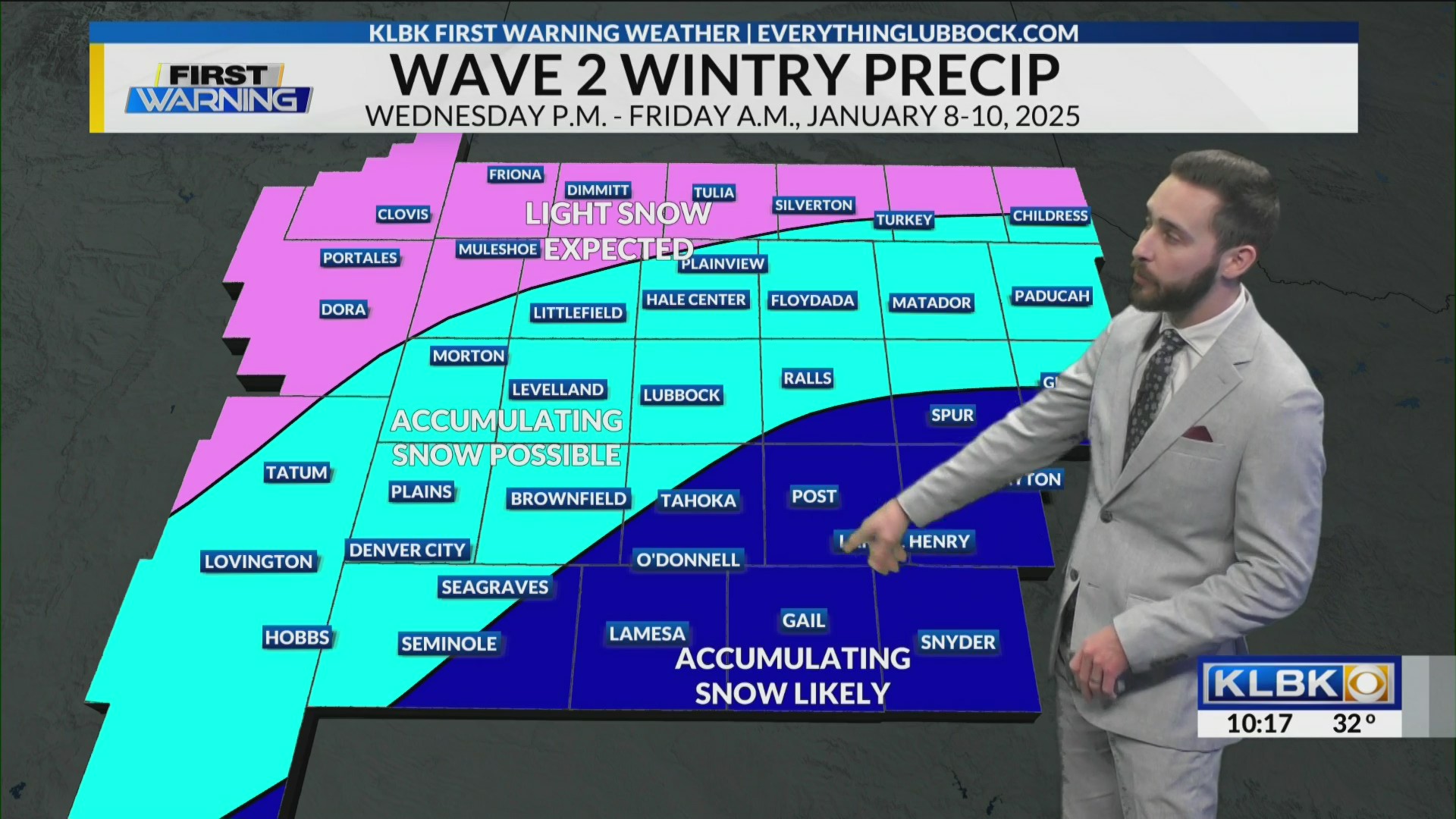 KLBK Weather 10 PM Update Monday, January 6, 2025