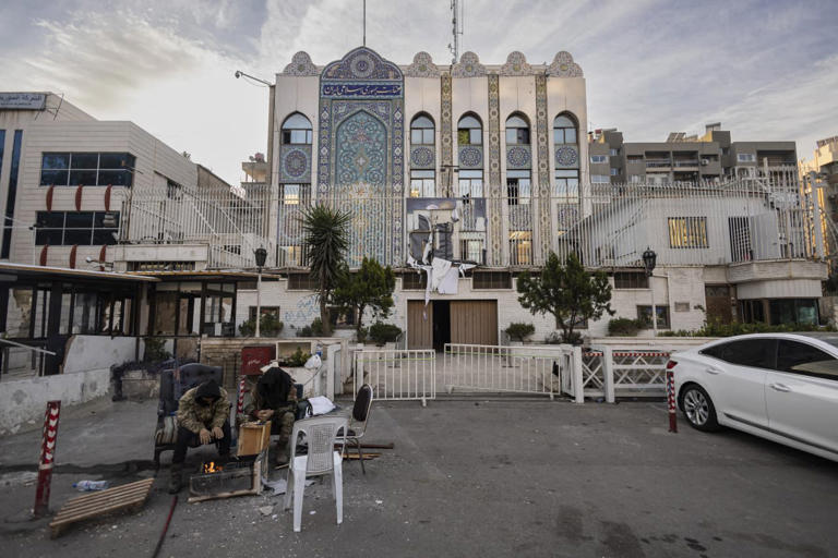 Iran’s embassy in Damascus last month, after the collapse of the Assad regime.