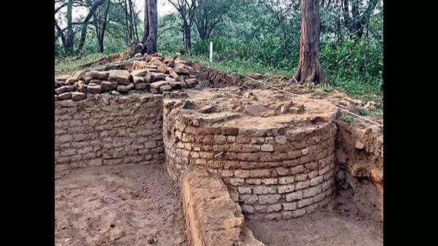 Existence of a now-extinct riverbed that aligns with the Saraswati's description