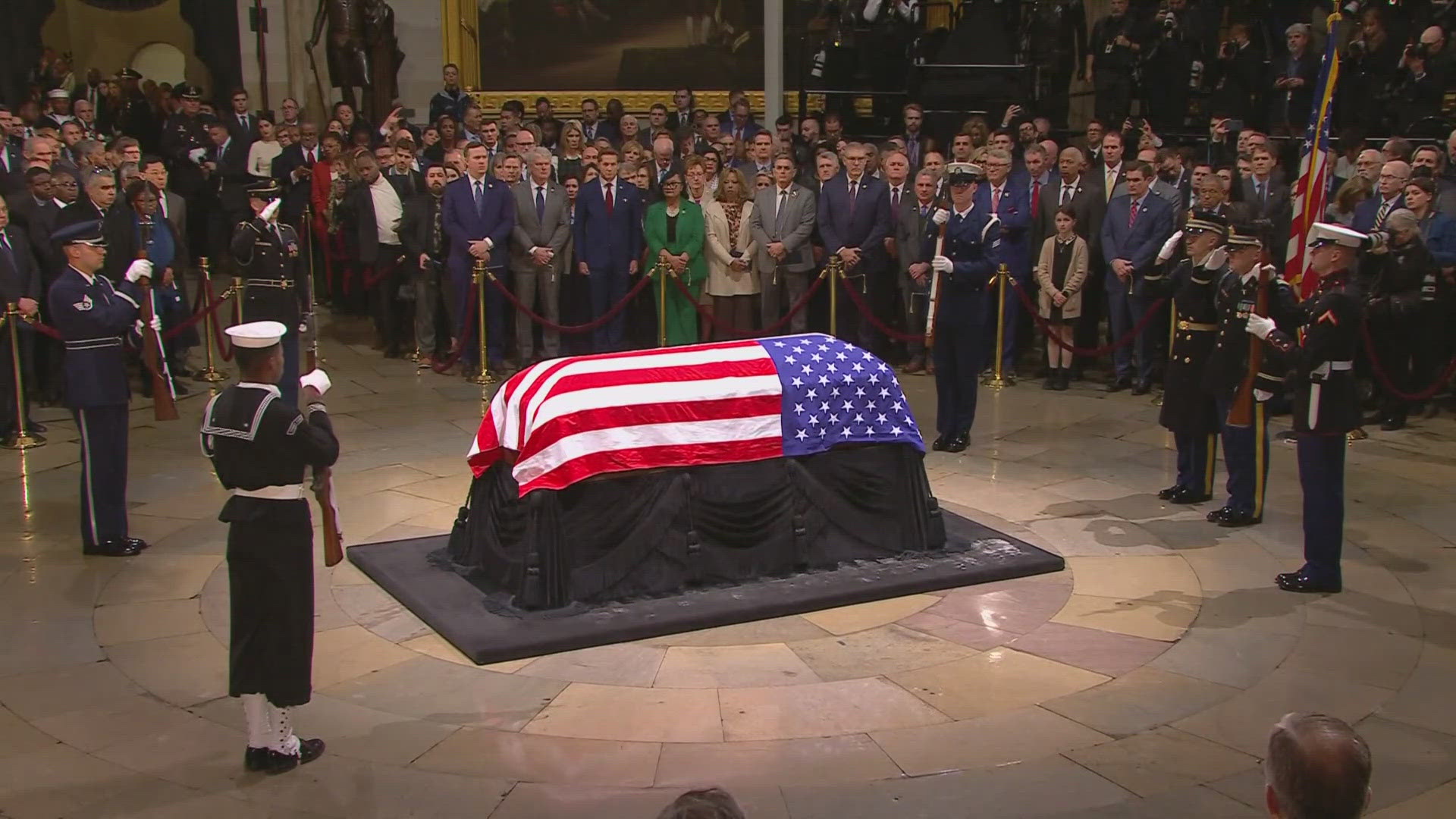 Jimmy Carter eulogized by Kamala Harris and others as 39th president