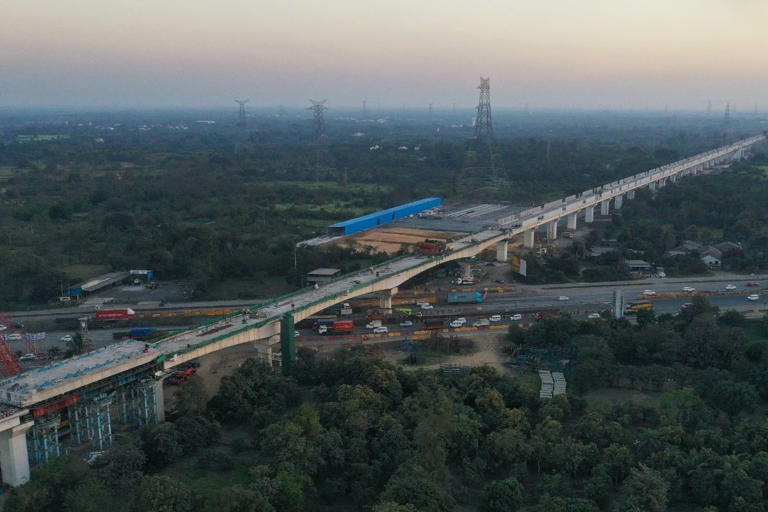 The completion of the Vaghaldhara bridge is a testament to India’s growing expertise in large-scale infrastructure projects. (News18)The completion of the Vaghaldhara bridge is a testament to India’s growing expertise in large-scale infrastructure projects. (News18)