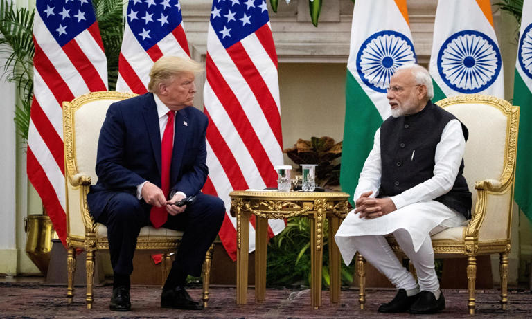 The countries led by Donald Trump and Narendra Modi consider their relationship to be important and on an upwards trajectory. Photograph: Alexander Drago/Reuters