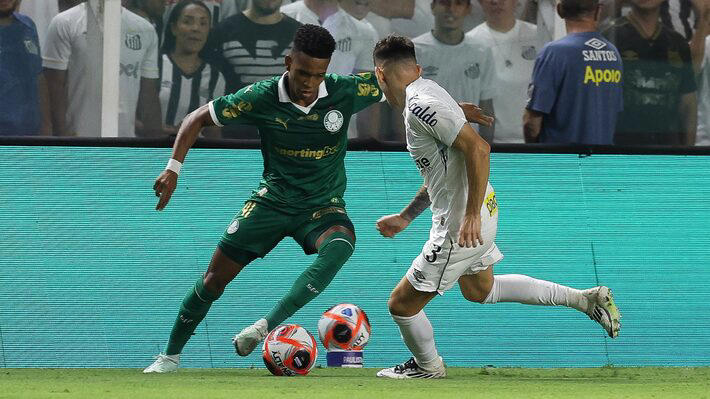 Santos e Palmeiras fizeram o primeiro clássico do Paulistão Foto: Cesar Greco/Palmeiras