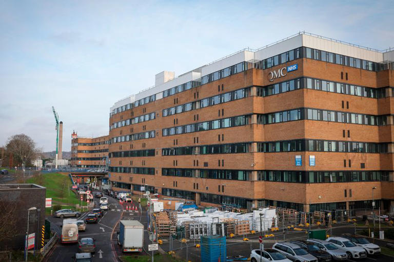 General view of the Queen's Medical Centre in Nottingham