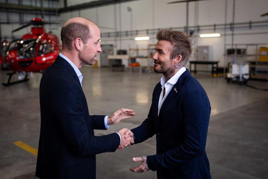 David Beckham and Prince William