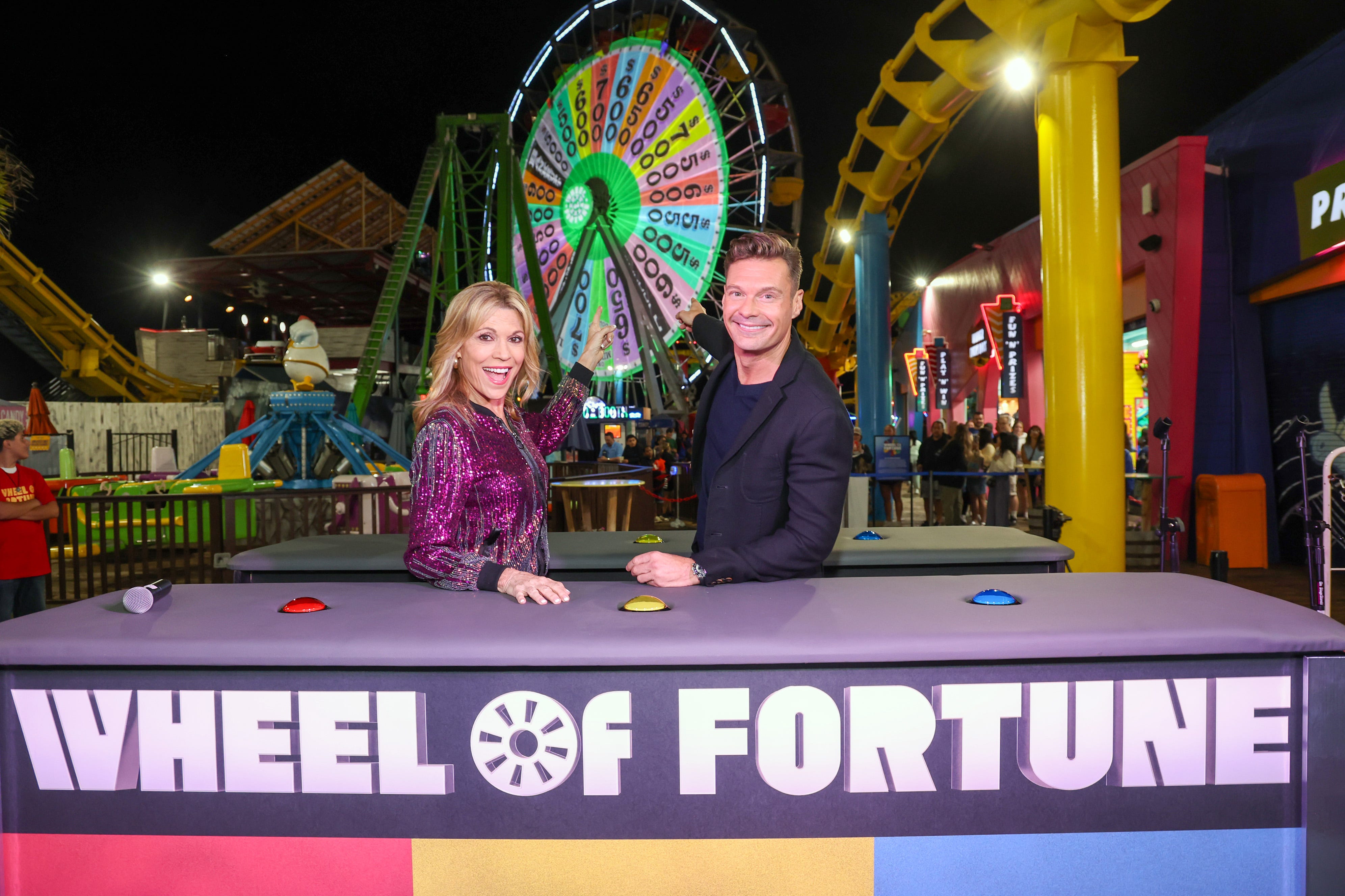 Ryan Seacrest falls after 'Wheel of Fortune' contestant topples him