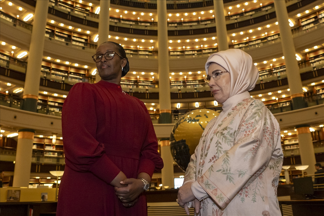 Emine Erdoğan, Ruanda Cumhurbaşkanının eşi Jeannette Kagame ile bir araya geldi